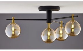 Jupiter 2031 - Felületre szerelhető csillár FIGARO 4xG9/10W/230V fekete/arany/bézs