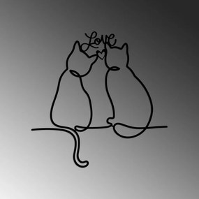 Cat fém fali dekoráció, 55×55 cm – TR891TNL3523