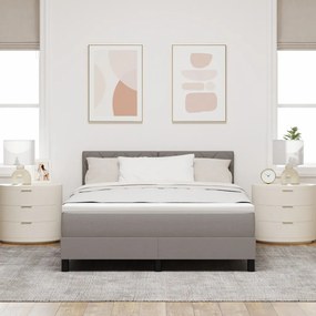 Boxspring Ágy Matrac Fappal 140x200 cm Taupe