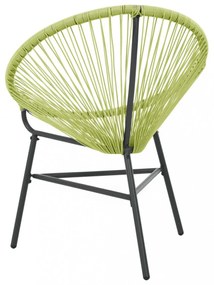 zöld polyrattan kerti Acapulco szék