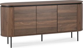 Komoda BECK 160 cm Trzydrzwiowa Orzech