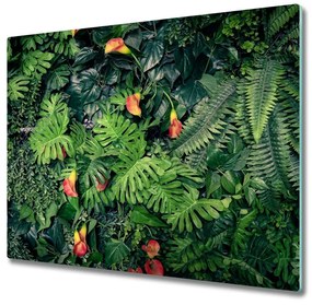 Üveg vágódeszka egzotikus dzsungel 60x52 cm