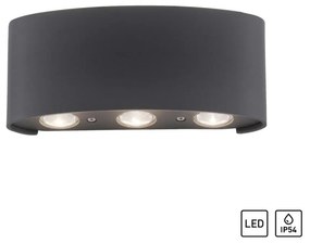 ZUMA LINE 9488-13 CARLO Modern Kültéri Fali Lámpa Antracit LED IP44
