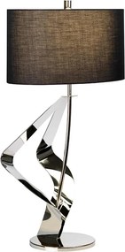 Elstead modern asztali lámpa ribbon fekete nikkel elsribbon-tl