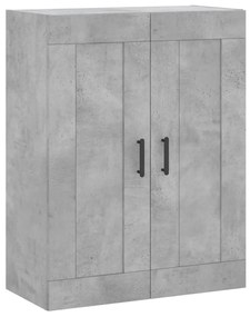 betonszürke szerelt fa fali szekrény 69,5 x 34 x 90 cm
