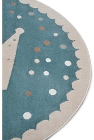 Kék gyerek szőnyeg ø 100 cm Crown – Hanse Home
