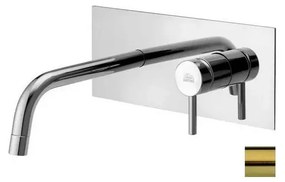 Paffoni - LIGHT mosdócsaptelep falba süllyesztett szereléshez, szálcsiszolt arany