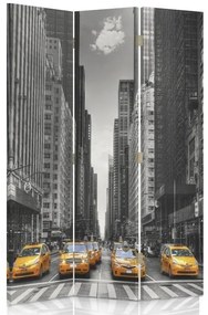 Gario Paraván New York Taxi Méret: 110 x 170 cm, Kivitelezés: Klasszikus paraván