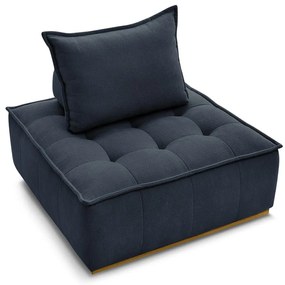 Sötétkék zsenília fotel Elisa – Bobochic Paris