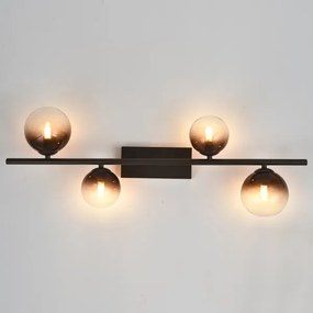 Brilagi - LED felületre szerelhető csillár MILLA 4xG9/3W/230V barna/füstbarna