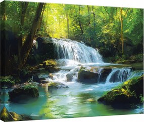 Vászonkép Falra Vízesés Természet Nappaliba Hálószobába Konyhába 60x40