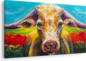 Kép - Festett tehén (90x60 cm)