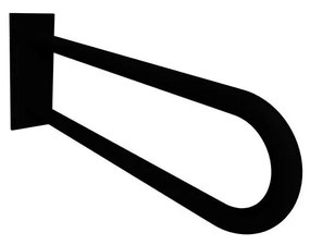 Támasztó fogantyú 10x25 cm, fekete