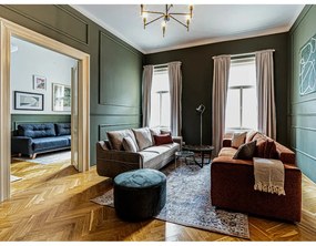 Zöld kinyitható kanapé Emile - Bobochic Paris