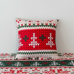 Mikroszálas párnahuzat FROSTED CHRISTMAS 45x45 cm, színes