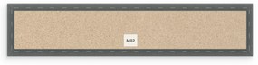 Bársony kárpitozott panel - Téglalap - 50x15cm Szín: Tengerészkék