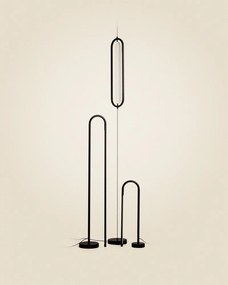 Fekete LED állólámpa (magasság 300 cm) Bow – Kave Home