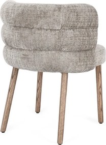 Szürke kárpitozott étkezőszék Ilma – Bizzotto