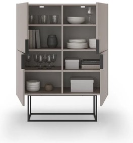 Szürkésbézs szekrény 100x130 cm Titan – Marckeric