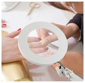 Extol - LED Dimmelhető asztali lámpa nagyítóval LED/8W/5V 2900/4500/7500K fehér