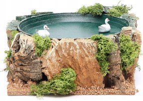 Mozgatható Betlehem Figura 'tó Kacsákkal' 12cm magas figurákhoz