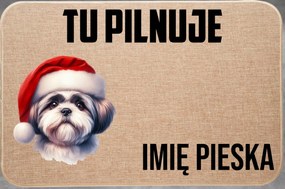 Vászon Lábtörlő Karácsonyi Őrzés Névminta 3