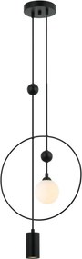 ITALUX PND-428892-BK TROSTI Egyágú Függesztett Lámpa Fém G9, GU10 IP20