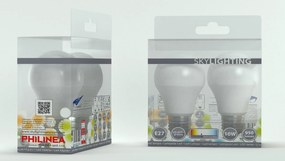 LED izzó körte E27 10W 950lm DUOPACK 4200K SKYLIGHTING 10W 950lm DUOPACK 4200K