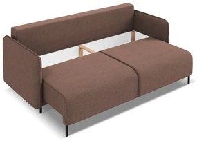 Rózsaszín kinyitható-tárolóhelyes kanapé 226 cm Luana – Makamii