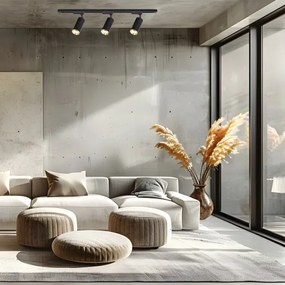 Sínes rendszerű MICA spotlámpa 3xGU10/10W/230V fekete/arany