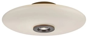 ZUMA LINE 6083-34 PURE VITRUM Kerek Mennyezeti Lámpa Barna, Ezüst LED IP20