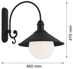 Argon 3286 - Fali lámpa ERBA BIS 1xE27/60W/230V