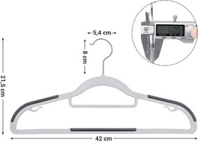 Csúszásmentes ruhaakasztók 30 db, 42 cm széles