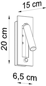 Sollux SL.0956 - Fali spotlámpa ENIF 1xG9/12W/230V