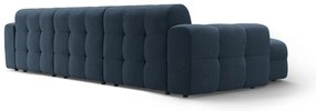 Sötétkék sarokkanapé (bal oldali-heverő résszel) Kendal – Micadoni