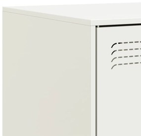 2 db fehér acél TV-szekrény 67 x 39 x 44 cm