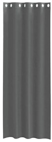 2 db sötétszürke fátyolfüggönyök rojtokkal 140x260 cm