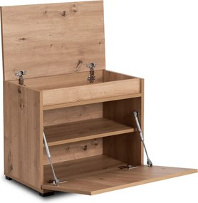 Előszoba bútor szett 60 cm artisan tölgy/grafit színben – VENORNA