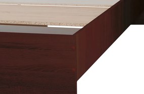 Pietro II NEW Kétszemélyes ágykeret 160x200, ágyráccsal, Aloe Vera III NEW matraccal, wenge NA