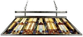 Elstead QZ-INGLENOOK-ISLE - Tiffany INGLENOOK láncos csillár 3xE27/100W/230V