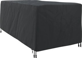 vidaXL Pihenőfotel Takaró Egyszínű Fekete 205 x 100 x 70 cm szövet