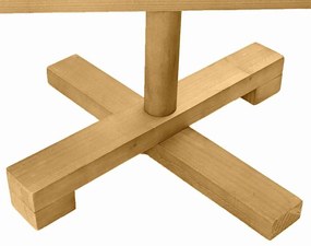 Fából készült Karácsonyfa állvánnyal Barna 90 cm Tömör fenyőfa