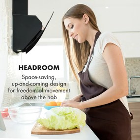 Klarstein Annabelle 90, páraelszívó, üveg, 595 m³/ó, érintőképernyős, fekete