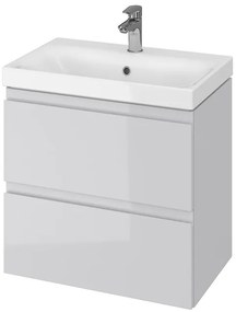 Cersanit - SET szekrény + mosdó, szürke fényű, Moduo Slim 60, S801-226-DSM