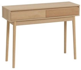 Natúr színű konzolasztal 30x100 cm Iona – Casa Selección