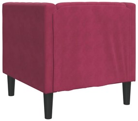 bordó bársony Chesterfield kanapéfotel