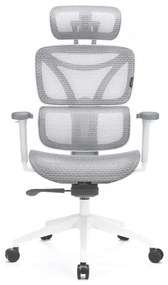 Ergonomikus irodai szék LEVANO szürke/fehér/fekete