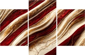 Kép - Arany - fehér textúra (90x60 cm)