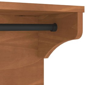 SANDNES tömör fenyőfa falra szerelt kabátállvány 87x30x42 cm