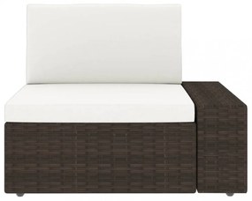 vidaXL 7 részes barna polyrattan kerti ülőgarnitúra